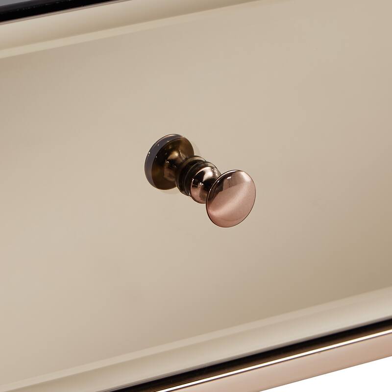 Camille X Base Mirrored Accent Campaign Table by iNSPIRE Q Bold