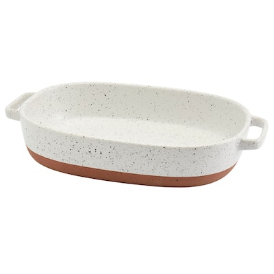 Denmark Tools for Cooks Speckled Stoneware 2.4Qt Oval Baker