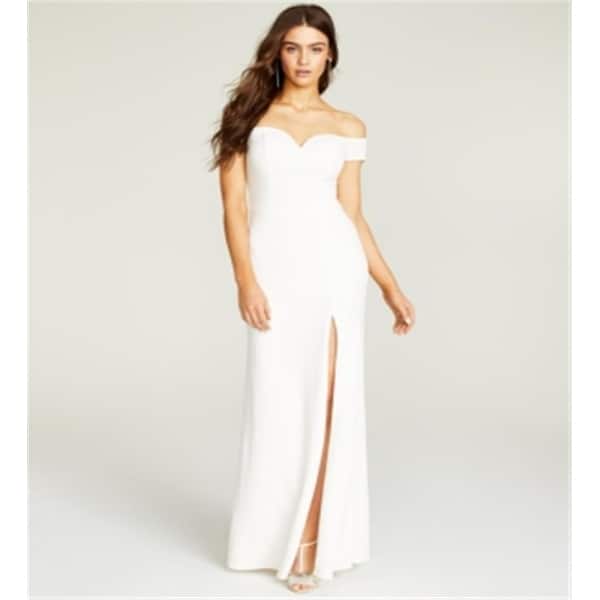 B Darlin Junior's Off The Shoulder Gown White Size 11-12 - Bed Bath &  Beyond - 40578580
