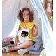 preview thumbnail 5 of 4, DolliBu Long Leg Black Bear Unicorn Plush Stuffed Animal with Outfit - 10.5 inches