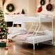 preview thumbnail 2 of 5, Heavy Duty Metal Twin-Over-Full Bunk Bed with Enhanced Upper-Level Guardrail