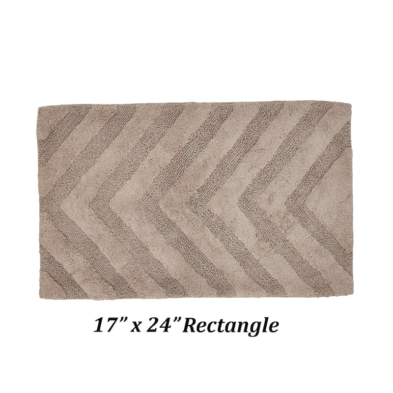 Better Trends Bathroom Rug 100% Cotton Tufted Water Absorbent Bath Rug for Shower, Sink Bath Mats Machine Wash Hugo Collection