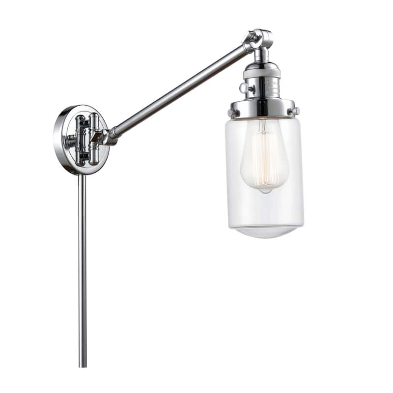 Innovations Lighting Dover 26" Tall Bathroom Sconce - Polished Chrome / Clear