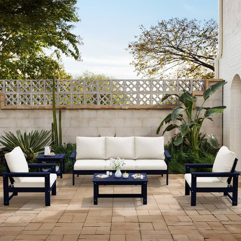 Outdoor Patio Widened HDPE Water Resistant Coffee Table