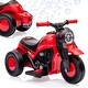 preview thumbnail 8 of 26, Kids Electric Motorcycle with Bubble Function Red