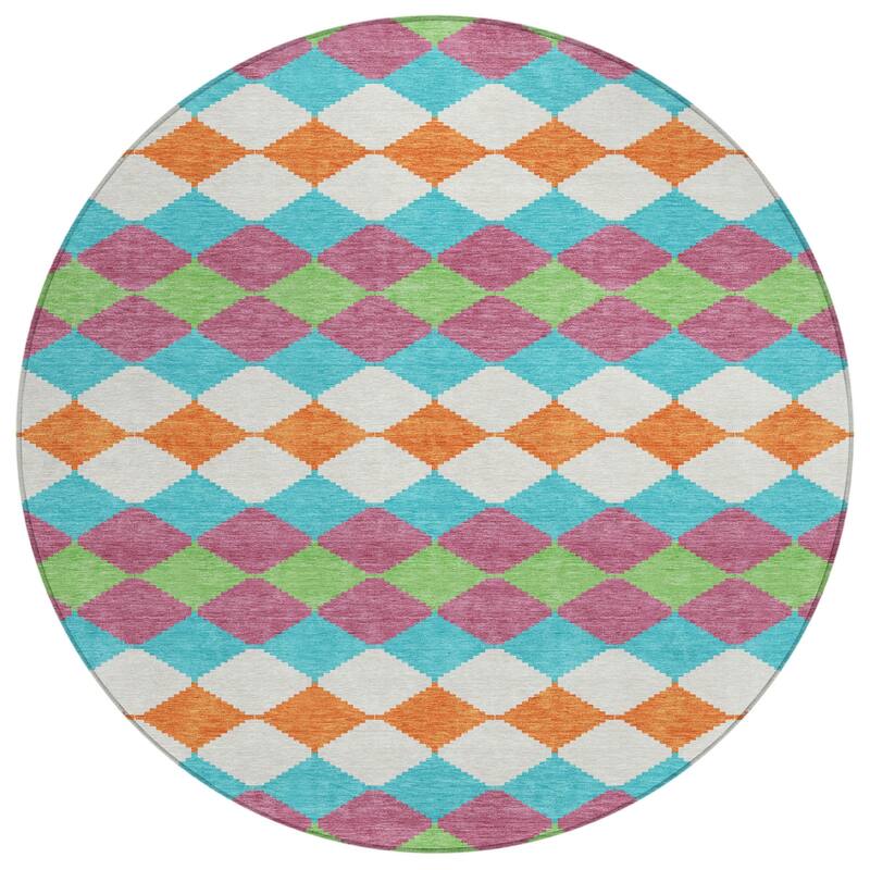 HomeRoots Geometric Transitional Rectangle Outdoor Rug