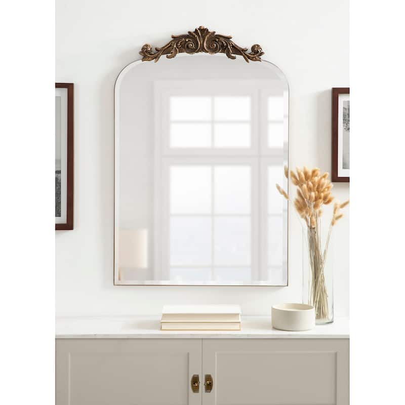 Kate and Laurel Arendahl Beveled Frameless Arch Mirror - 20x30