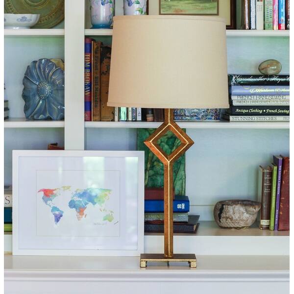 Shop Cloth Wire Slant Retro Drum Hardback Lampshade With Washer