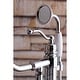 preview thumbnail 14 of 36, English Country Freestanding Tub Faucet with Hand Shower