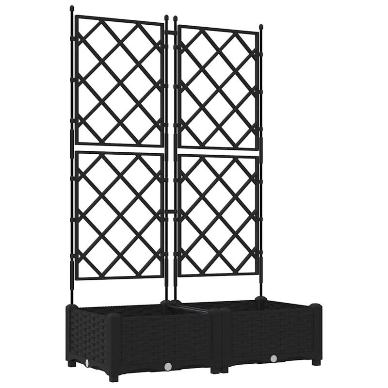 vidaXL Garden Planter with Trellis