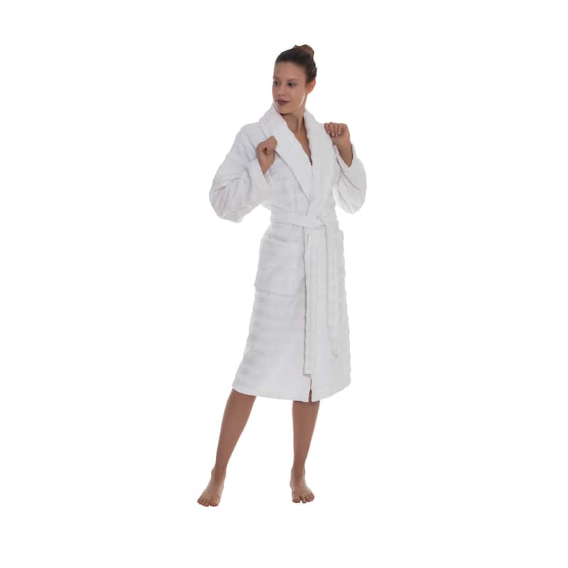Ozan Premium Home Esperance Bathrobes Collection 100% Turkish Cotton Unisex Terry Cloth Bathrobe