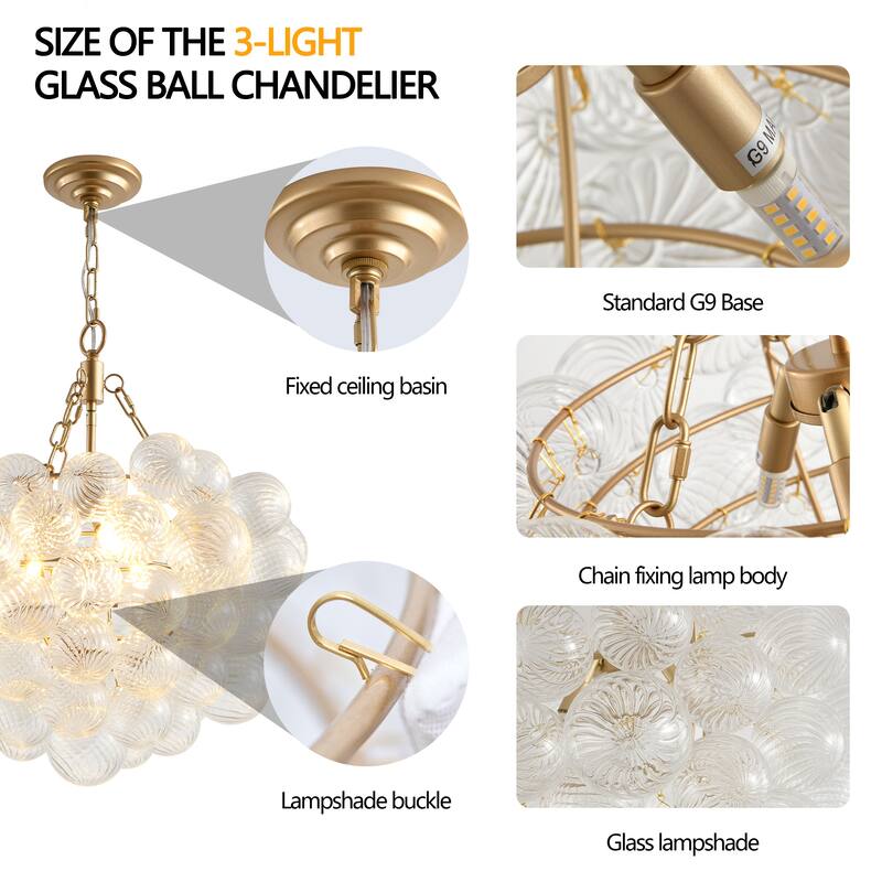 23.6" Gold Adjustable Pendant Light