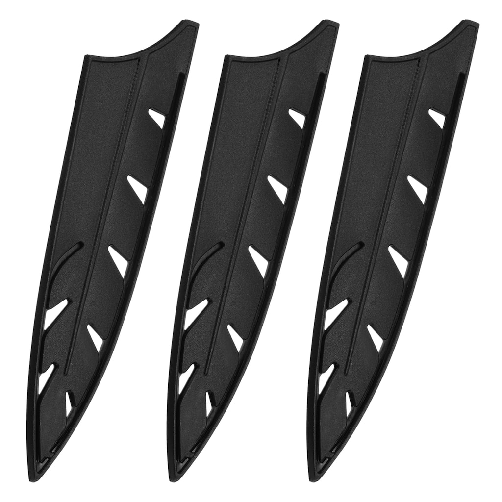 3Pcs Knife Cover Sleeves Knife Edge Guards Blade Protector for 8" Chef Knife - Black
