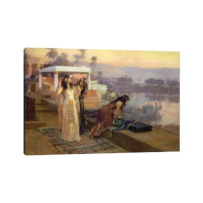 iCanvas "Cleopatra On The Terraces of Philae, 1896" by Frederick Arthur Bridgman Canvas Print