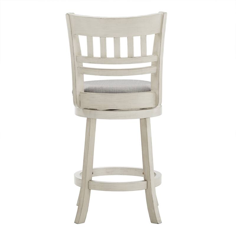 Verona Linen Lattice Back Swivel 24-inch Counter Height Stool by iNSPIRE Q Classic