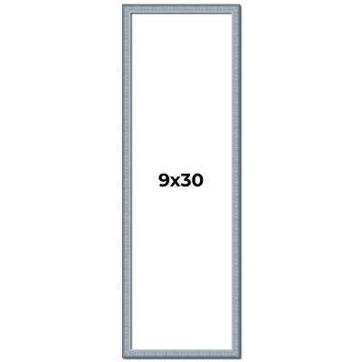 9x30 Frame Rustic Sky Blue Solid Wood Picture Frame | 0.75 Inch