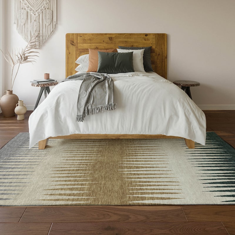 Premium Washable Super Soft Modern Spikes Mayfield Rug