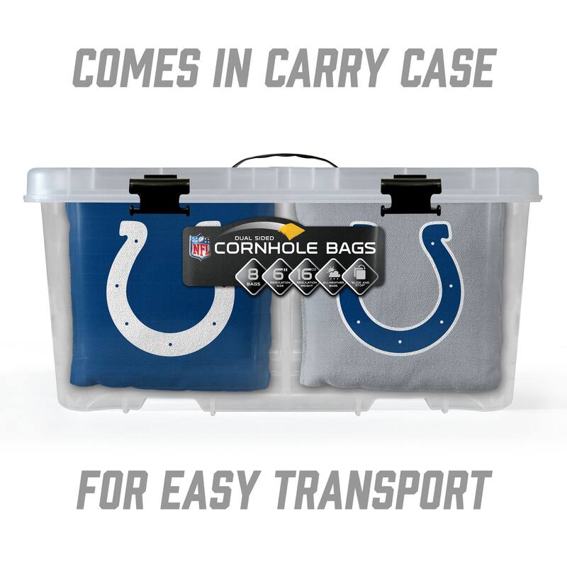 Indianapolis Colts NFL Dual Sided Pro Stop & Slide Cornhole Bags