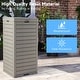 preview thumbnail 8 of 7, 31 Gal. Waterproof Resin Outdoor Trash Can Storage with Tiered Lid and Drip