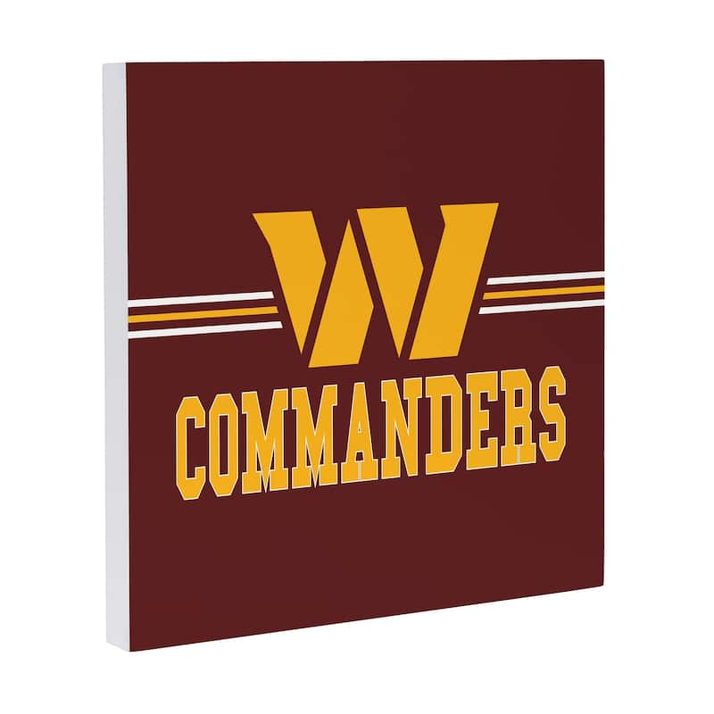 Washington Commanders Wooden Door Decor Wall Sign - Multi-Color