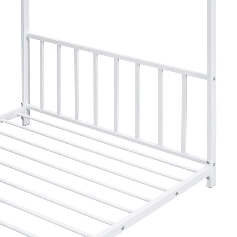 Twin Size Metal House Platform Bed