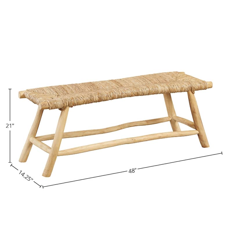Villager Teak Bench, Neutral