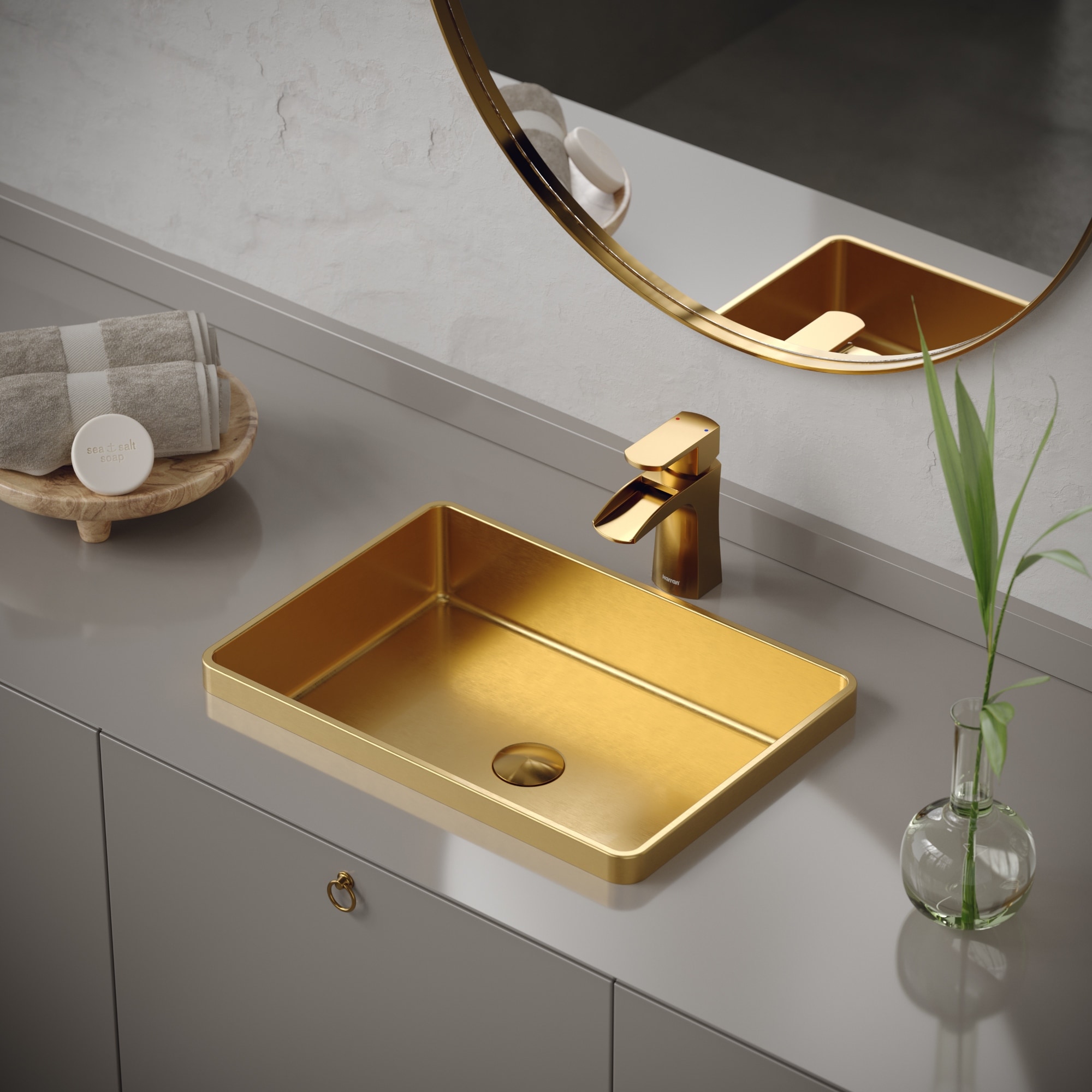 Karran Cinox Stainless Steel Rectangular Drop In Sink