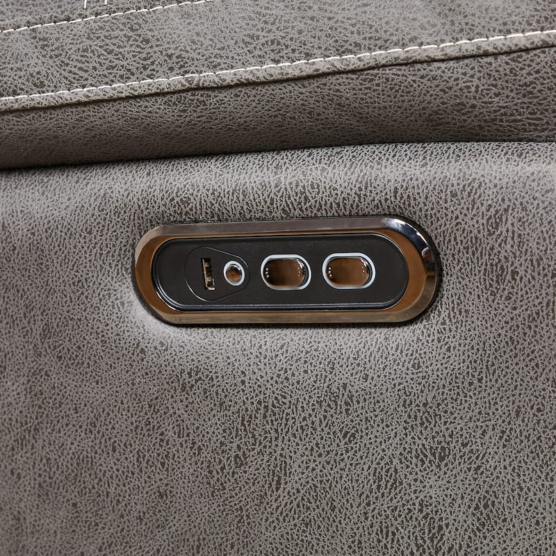 Dual Motor Power Swivel Recliner with 240° Rotation, Adjustable Headrest, USB Charging, Infinite Recline & Footrest