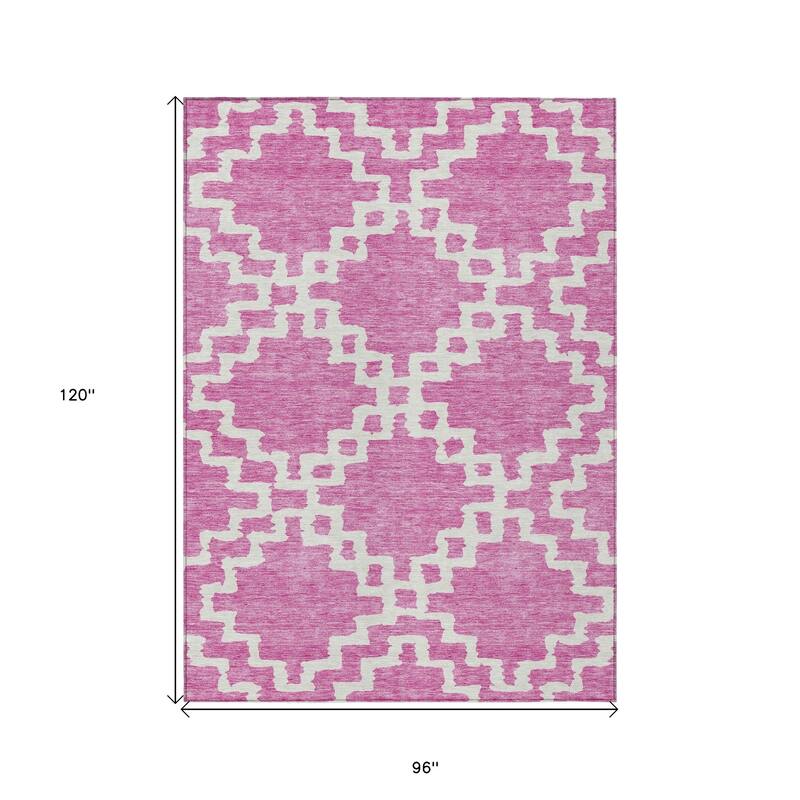 HomeRoots Geometric Transitional Rectangle Outdoor Rug