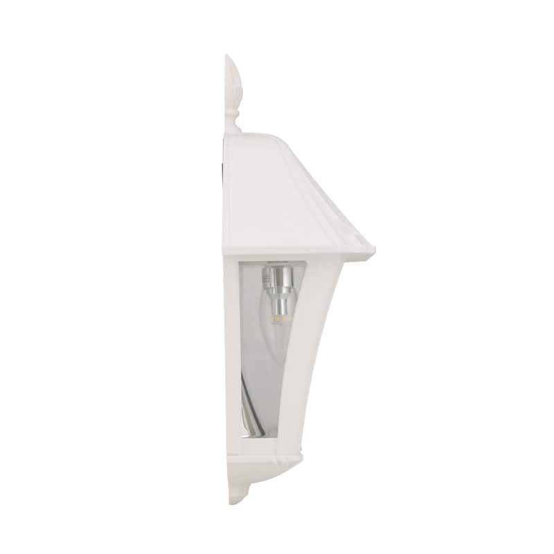 Baytown II Bulb 130 LM Solar LED Wall Sconce for Garage and Porch 2-PK