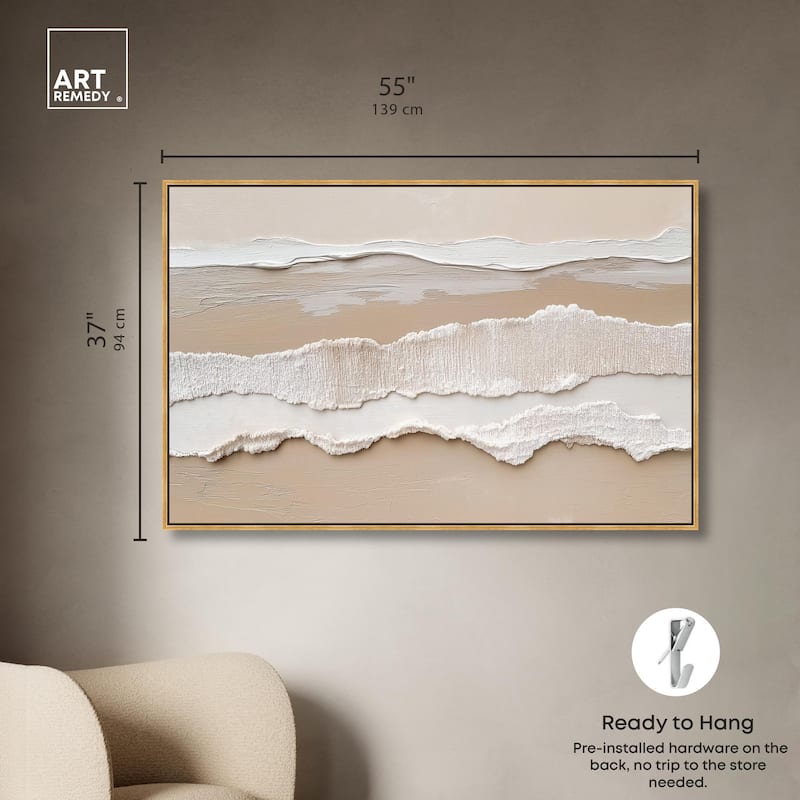 Textured Sea II Canvas by Art Remedy