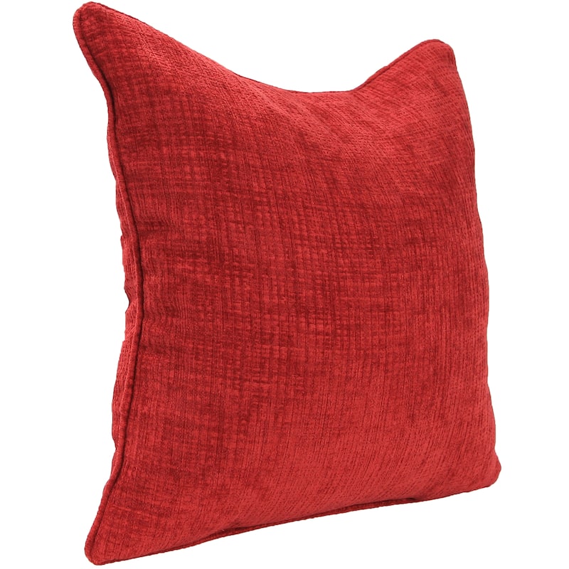 18" x 18" Hatched Solid Indoor Throw Pillow with Welt