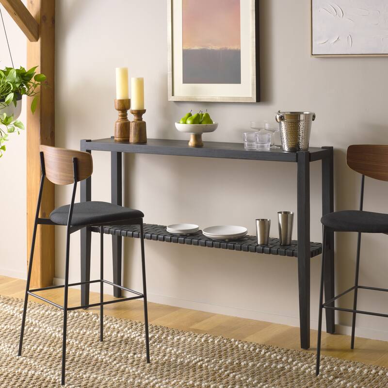 SAFAVIEH Sigurd Solid Wood Bar Height Dining Table - 61"W x 14"D x 41"H