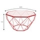 preview thumbnail 24 of 44, Malibu 29" Modern Octagon Center Coffee Table with Tempered Glass Table top & Sturdy Metal Geometric Base for Living Room Office