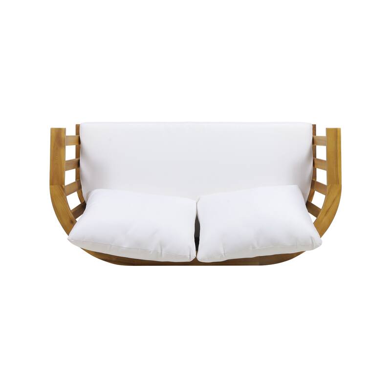 MacArthur Acacia Wood Loveseat Set by Christopher Knight Home