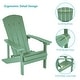 preview thumbnail 53 of 76, Bonosuki Outdoor HIPS Weather-Resistant Plastic Adirondack Chairs