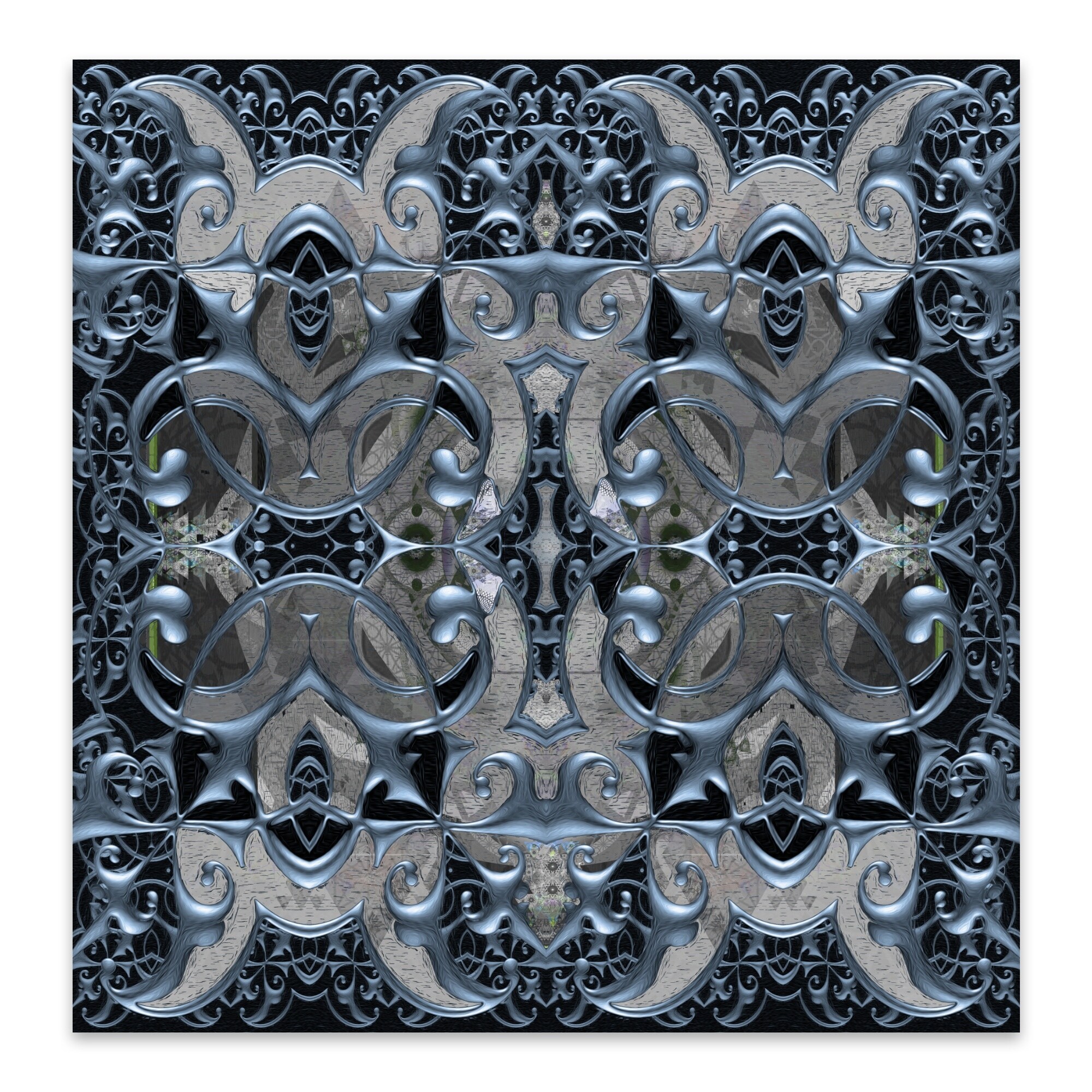 Geometric Geometry Mandala Pattern Metal Wall Art Print Overstock 31464695