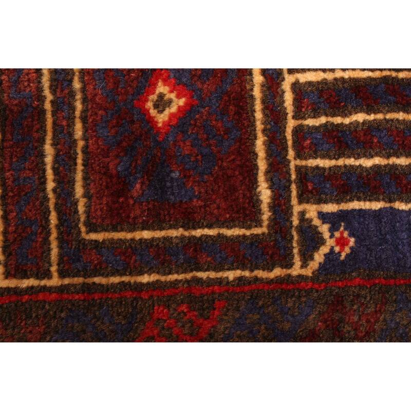 ECARPETGALLERY Hand-knotted Teimani Red Wool Rug - 2'11 x 4'6