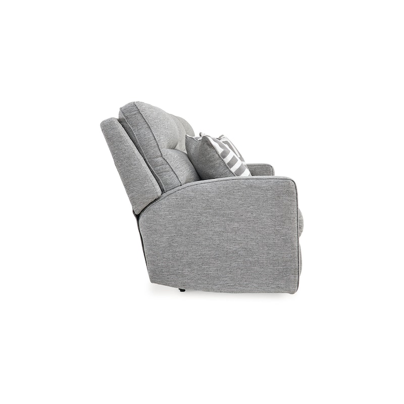 Signature Design by Ashley Biscoe Pewter Power Reclining Sofa - 88" W x 43" D x 42" H
