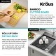 preview thumbnail 83 of 137, KRAUS Kore Workstation Drop-In Stainless Steel Kitchen Sink