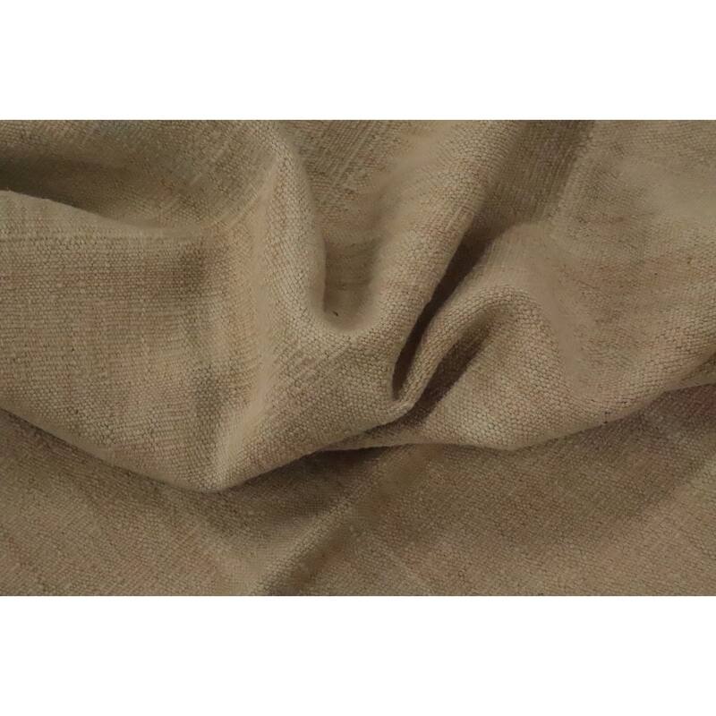 Hand Woven Oriental 100% Wool Carpet Southwestern Tribal Beige & Ivories Kilim Area Rug - 12' 10'' X 9' 10''