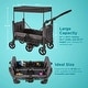 preview thumbnail 4 of 3, Contours Curve 360 Stroller Wagon - Black