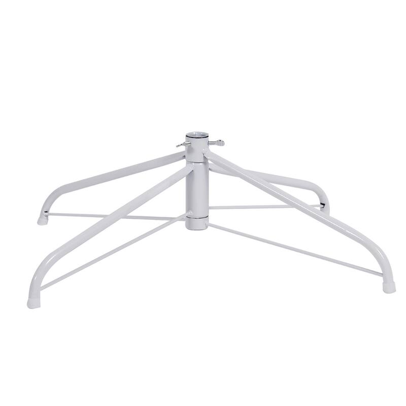 White Slim Artificial Christmas Tree Includes Foldable Metal Stand - 29.92inch/7.5ft