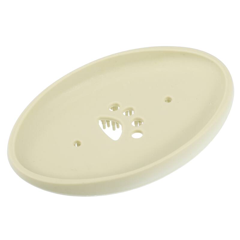 Soap Dish Soap Cleaning Storage for Bathroom Kitchen Silicone 11.5x7cm