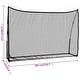 preview thumbnail 4 of 6, vidaXL Golf Practice Net Black and Red 120.1"x35.8"x83.9" Polyester
