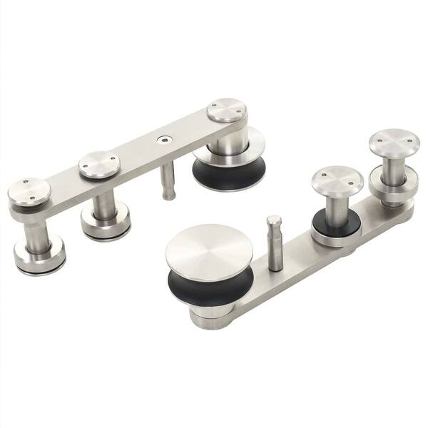 Shop Vidaxl Sliding Door Hardware Kit 72 Stainless Steel Silver