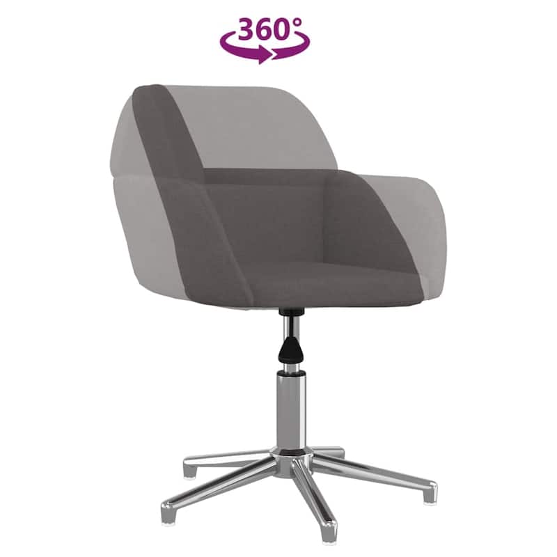 vidaXL Swivel Dining Chairs 2 pcs multi color Fabric