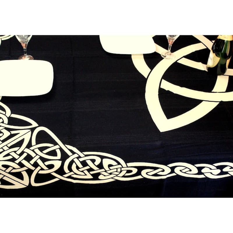 Celtic Tie Dye Trinity Knot Heavy Cotton Tablecloth