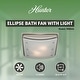 preview thumbnail 2 of 6, Hunter Ellipse 100 CFM Ceiling Exhaust Bath Fan with Light and Night Light