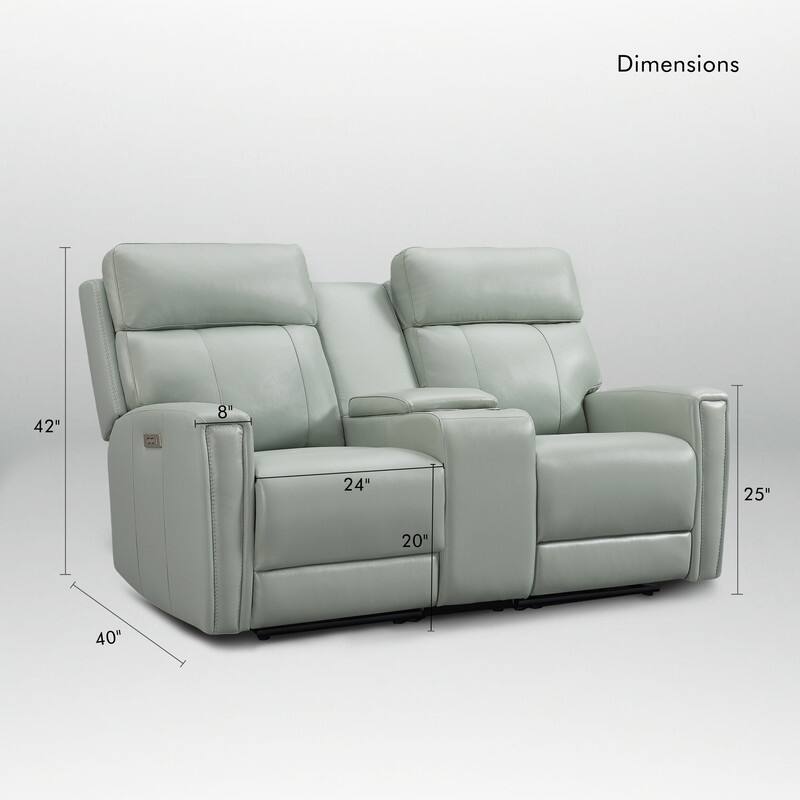 71.5'' Leather Zero Gravity Power Recliner Loveseat Sofa with Power Headrest, USB&USB-C Port